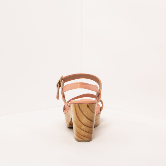 Sandales à talon plateformes en bois - Rose - Neosens