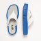 Tongs en cuir plateforme - Blanc - art