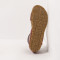 Sandales plates fermées au talon en cuir - Marron - art