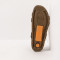 Sandales plates à fines lanières cuir et semelles recyclées - Noir - art