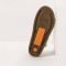 Sandales plates en cuir à semelles recyclées - Beige - art