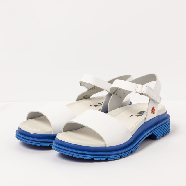 Sandales en cuir et semelle ultra confort - Blanc - art