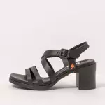 Sandales à talon bottier - Noir - art
