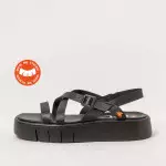 Sandales plateforme lanières croisées - Noir - art