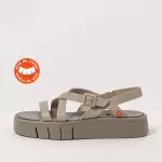 Sandales plateforme lanières croisées - Taupe - art
