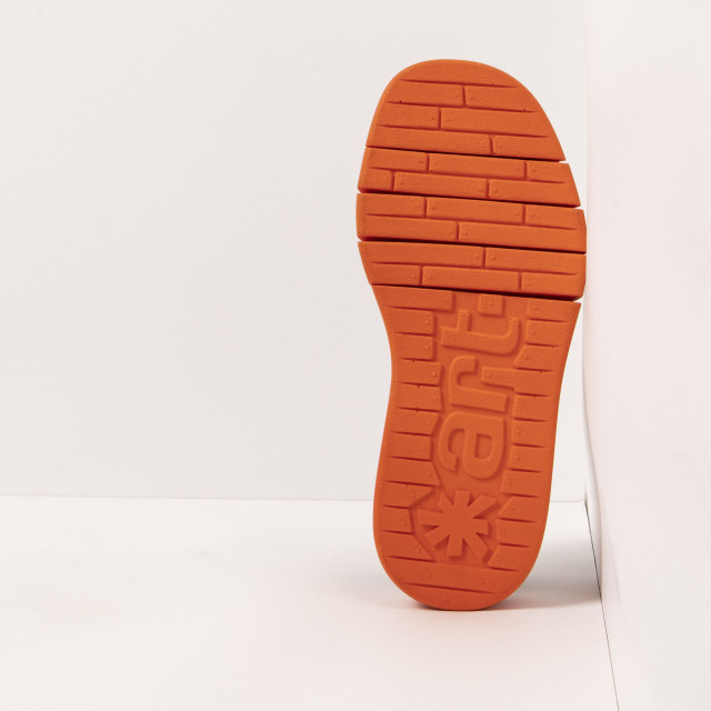 Sandales compensées à doubles velcros - Orange - art