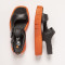 Sandales compensées à doubles velcros - Orange - art