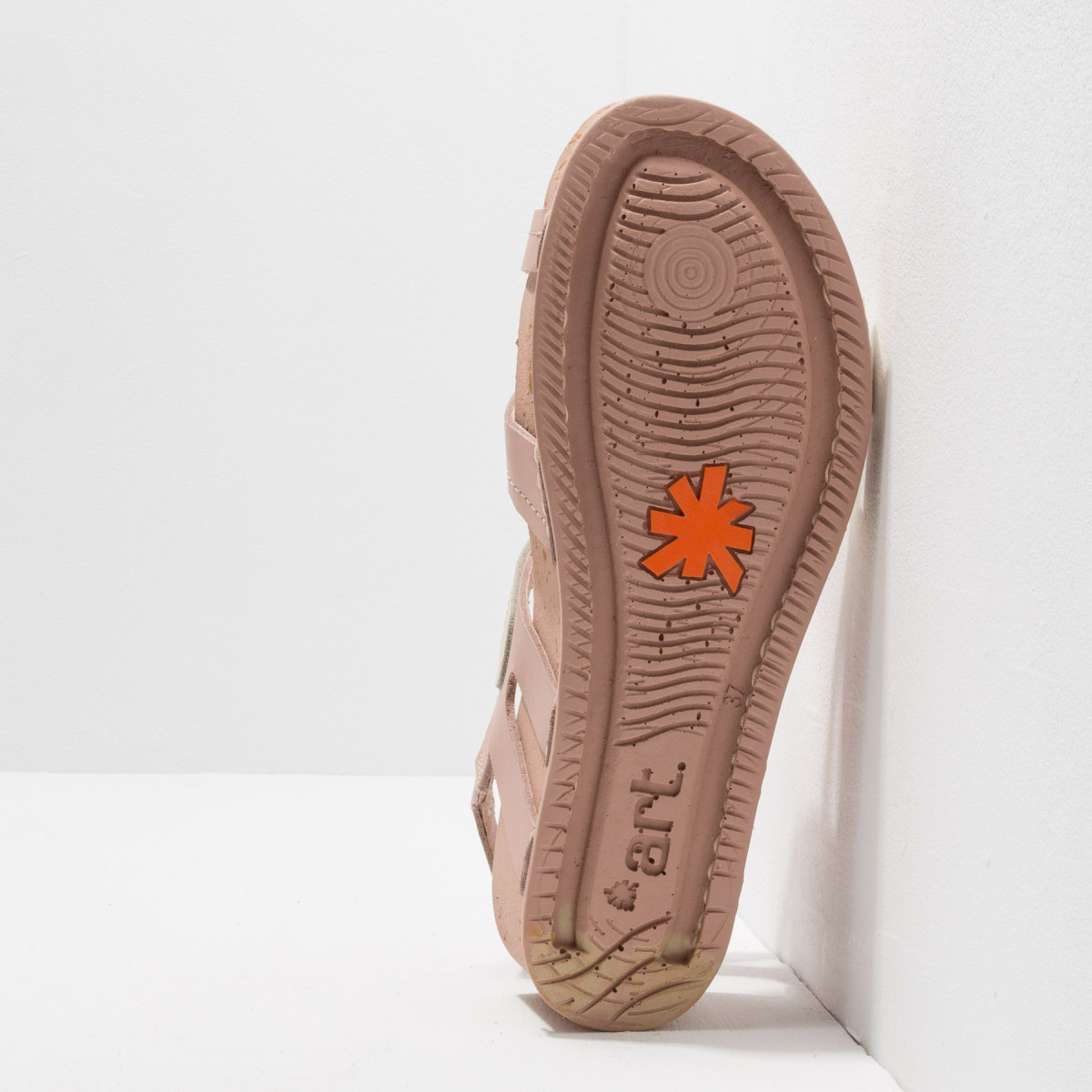 Sandales compensées graphiques à talon moucheté - Rose - art