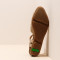 Sandales confortables plates bout fermé en cuir doux - Gris - El naturalista