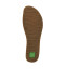 Sandales confortables plates à velcro en cuir et semelles recyclées - Marron - El naturalista