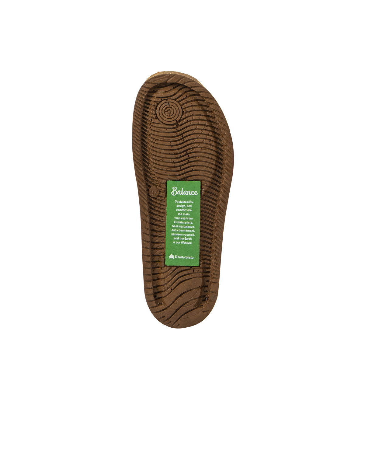 Sandales confortables plates en cuir ultra confort - Jaune - El naturalista
