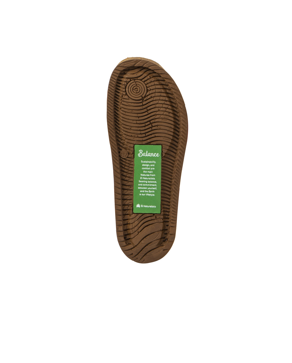 Sandales confortables plates en cuir à scratch et semelles ergonomiques - Jaune - El naturalista