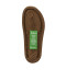Sandales confortables plates en cuir à scratch et semelles ergonomiques - Jaune - El naturalista