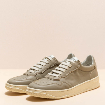 Sneakers en cuir suédé - Taupe - El naturalista