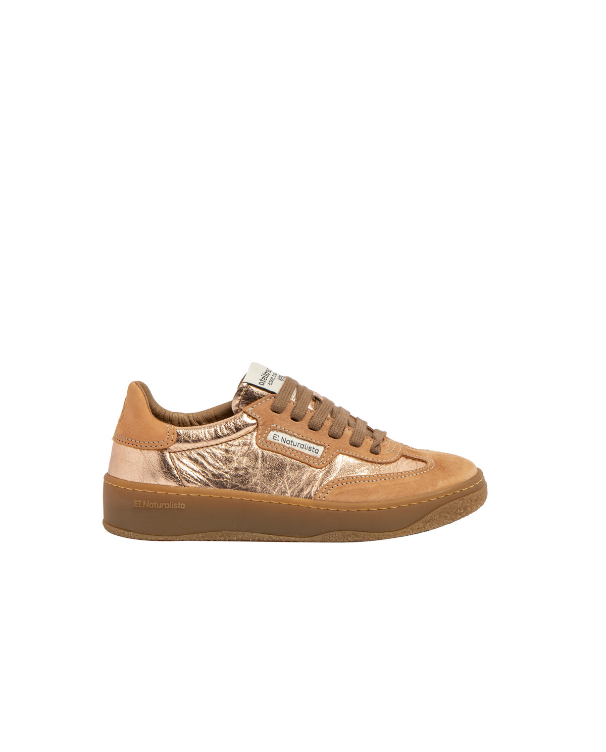 Sneakers cuir et daim - Marron - El naturalista