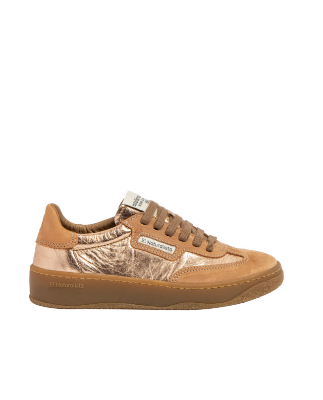 Sneakers cuir et daim - Marron - El naturalista