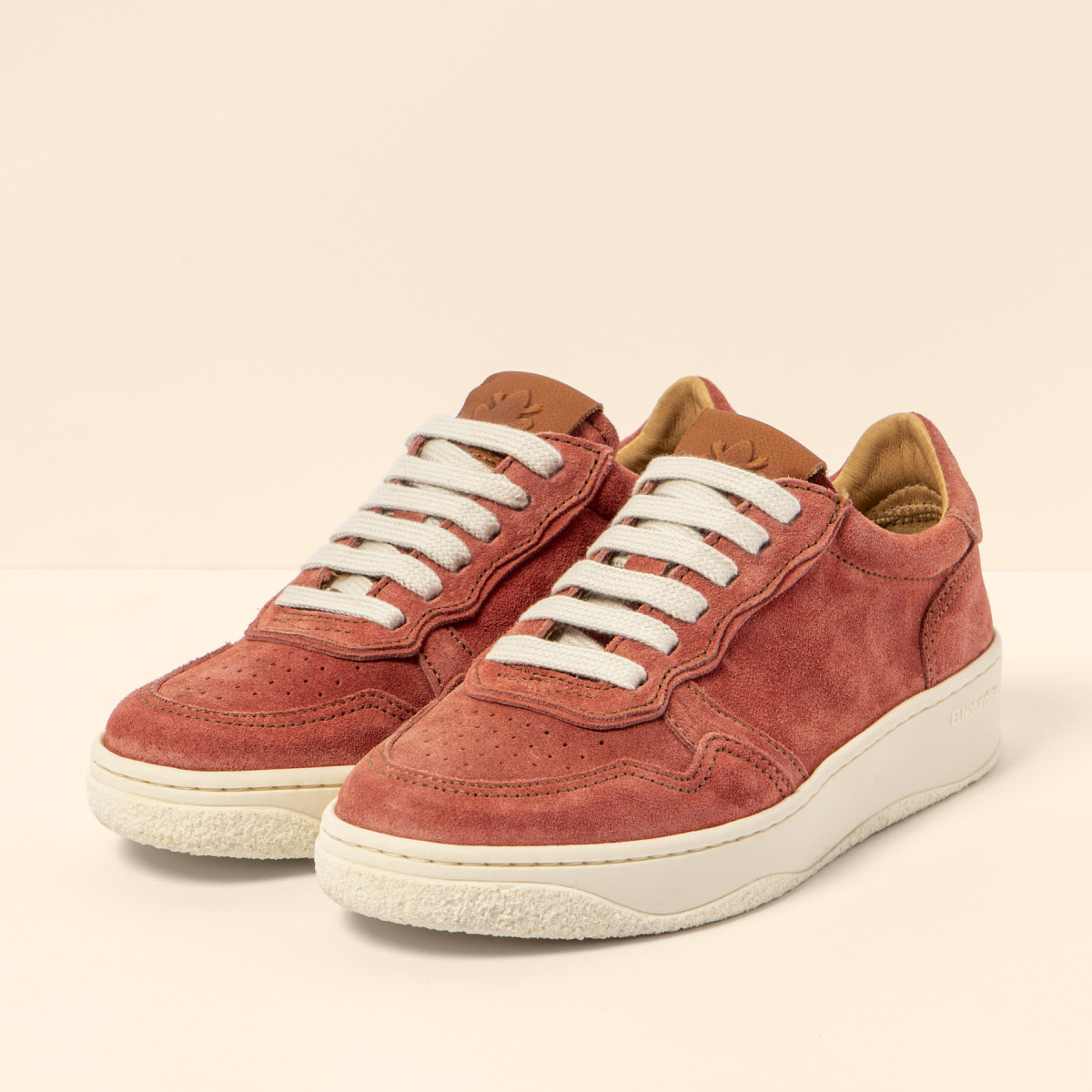 Sneakers en daim - Rose - El naturalista