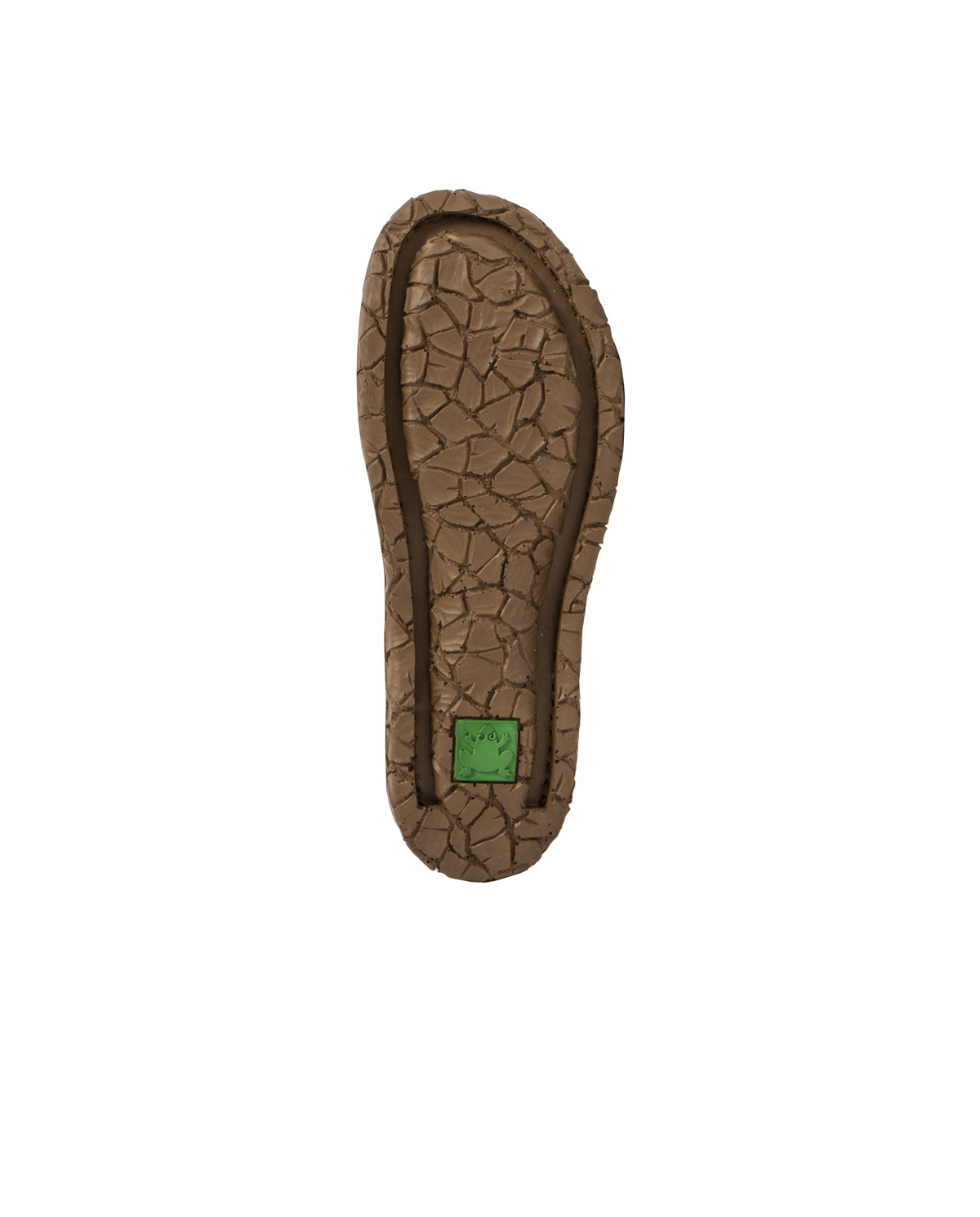 Sandales confortables plates en cuir bout fermé à bride cheville - Marron - El naturalista