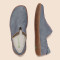 Chaussures confort en cuir naturel et semelles recyclées - Bleu - El naturalista