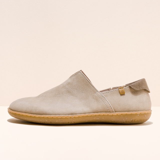 Chaussures confort en cuir naturel et semelles recyclées - Gris - El naturalista