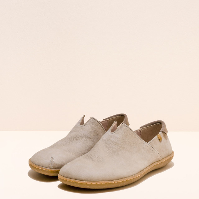 Chaussures confort en cuir naturel et semelles recyclées - Gris - El naturalista