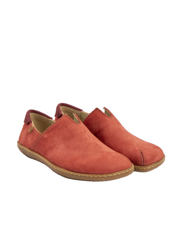 Chaussures confort en cuir naturel et semelles recyclées - Rose - El naturalista