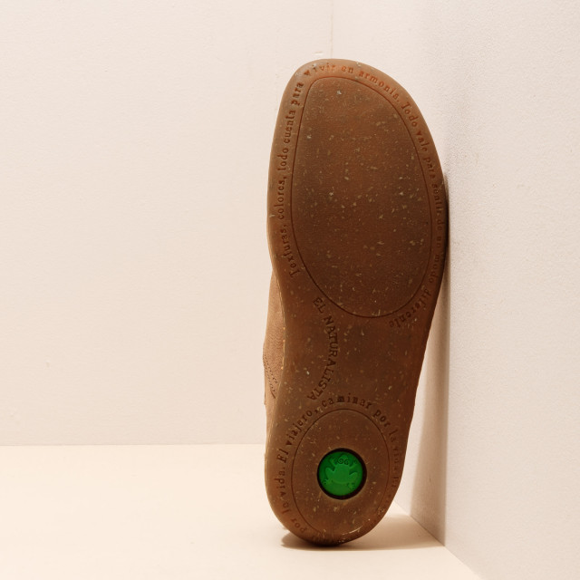 Chaussures confort en cuir naturel et semelles recyclées - Jaune - El naturalista