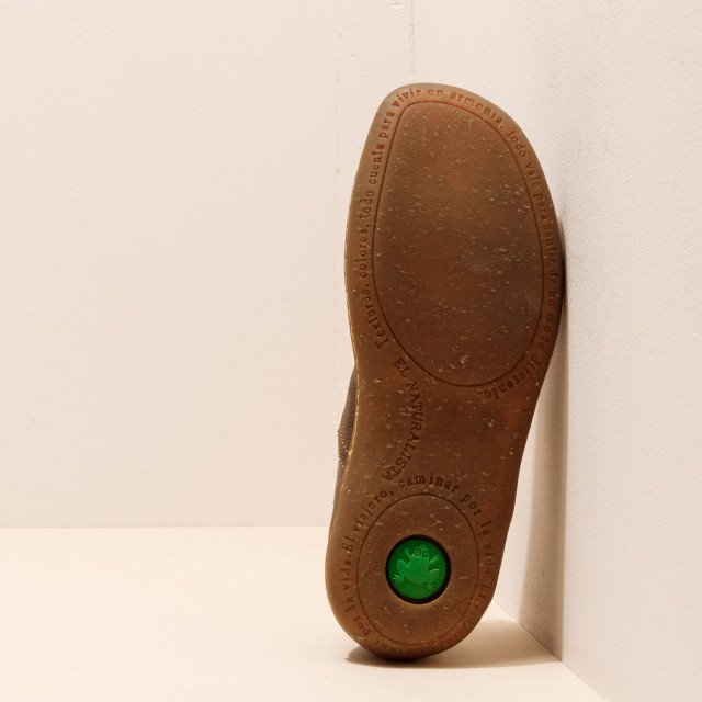 Chaussures confort en cuir naturel et semelles recyclées - Gris - El naturalista