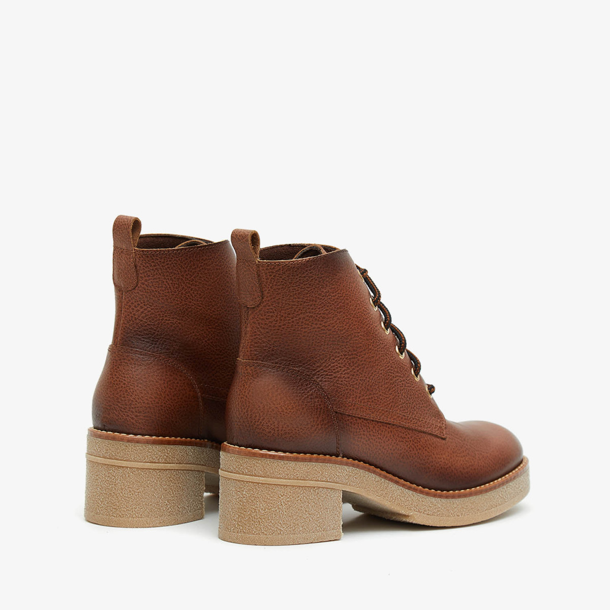 Bottines à lacets - Marron - Marila