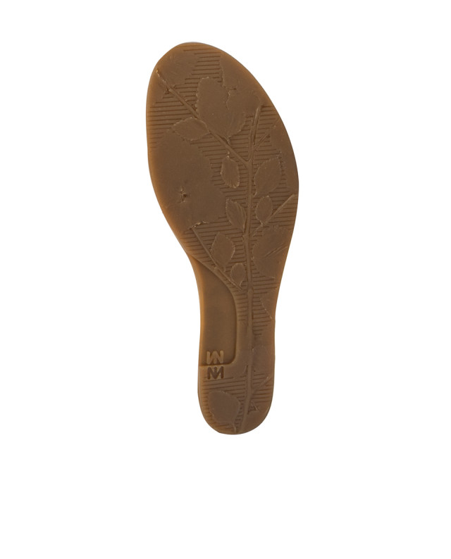 Sandales confortables compensées en cuir - Marron - El naturalista
