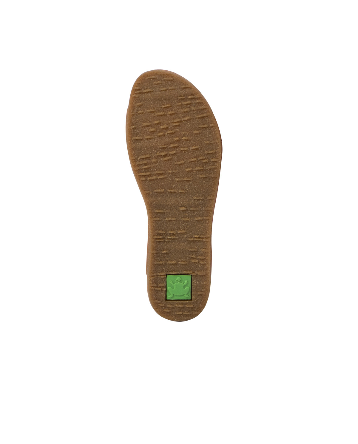 Sandales confortables plates en cuir à semelles ultra confort - Marron - El naturalista