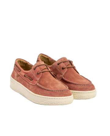 Chaussures bateau en daim - Rose - El naturalista