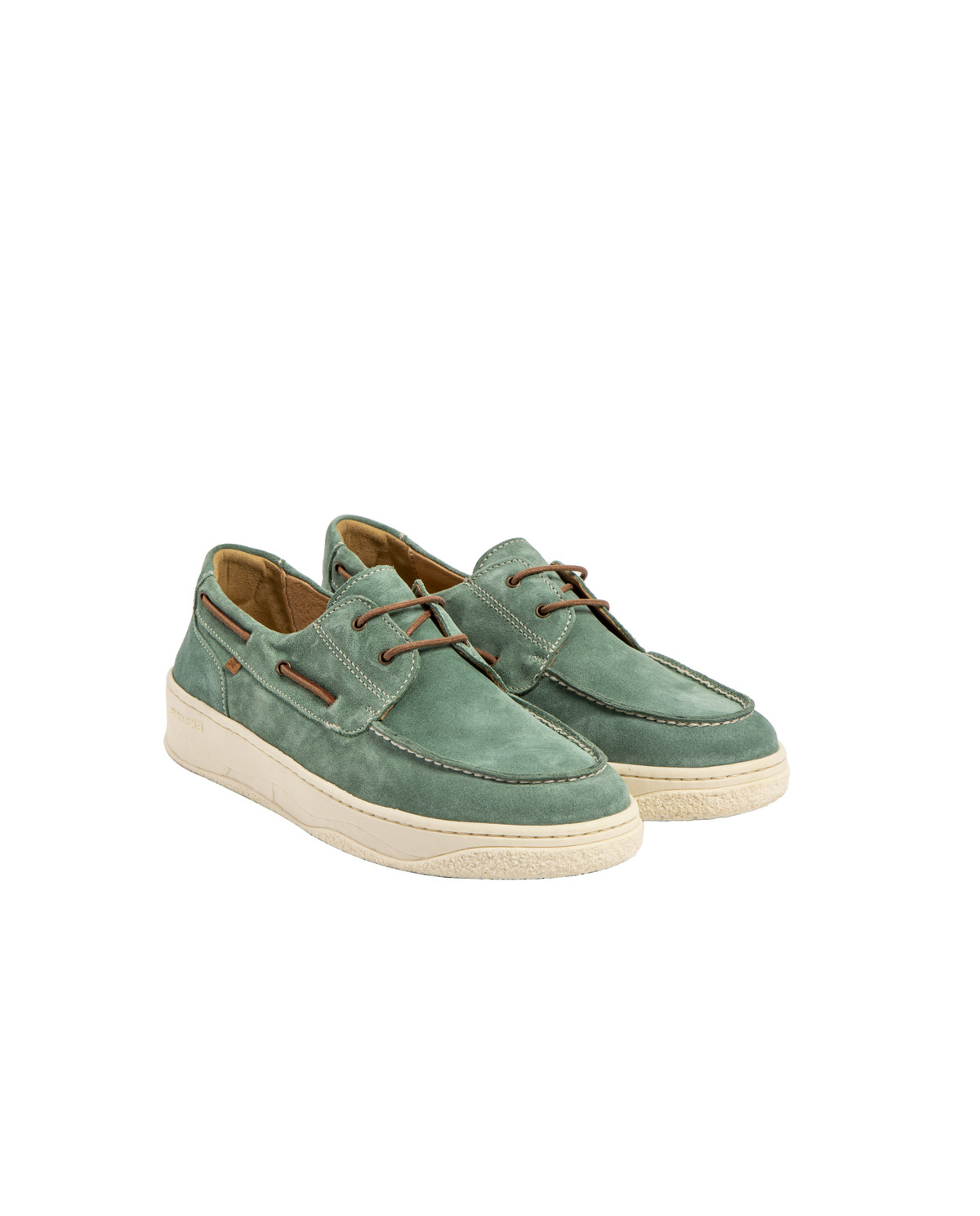 Chaussures bateau en daim - Bleu - El naturalista