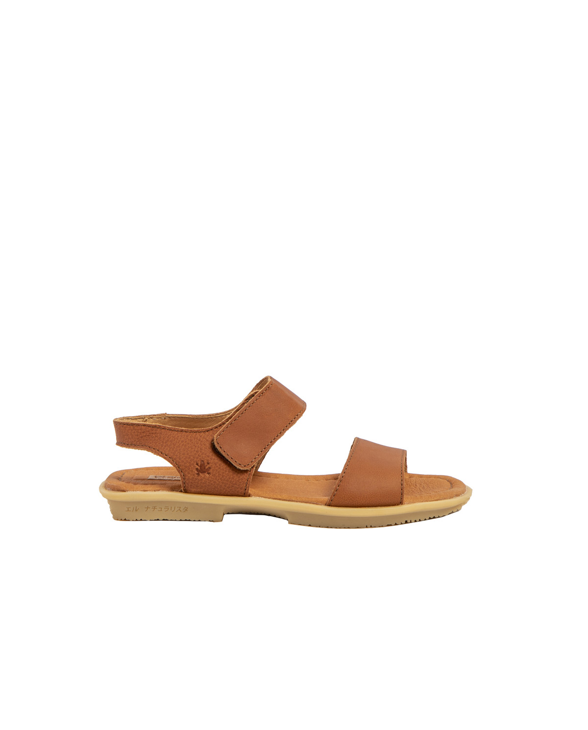 Sandales confortables plates en cuir - Marron - El naturalista