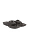 Tongs en cuir talon plat - Noir - El naturalista