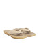 Tongs en cuir talon plat - Beige - El naturalista