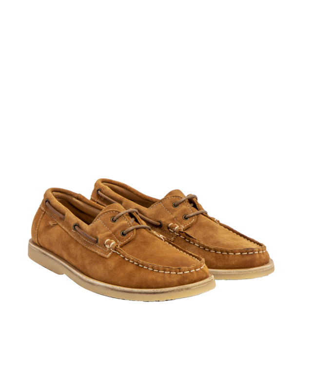 Chaussures bateau en daim - Marron - El naturalista