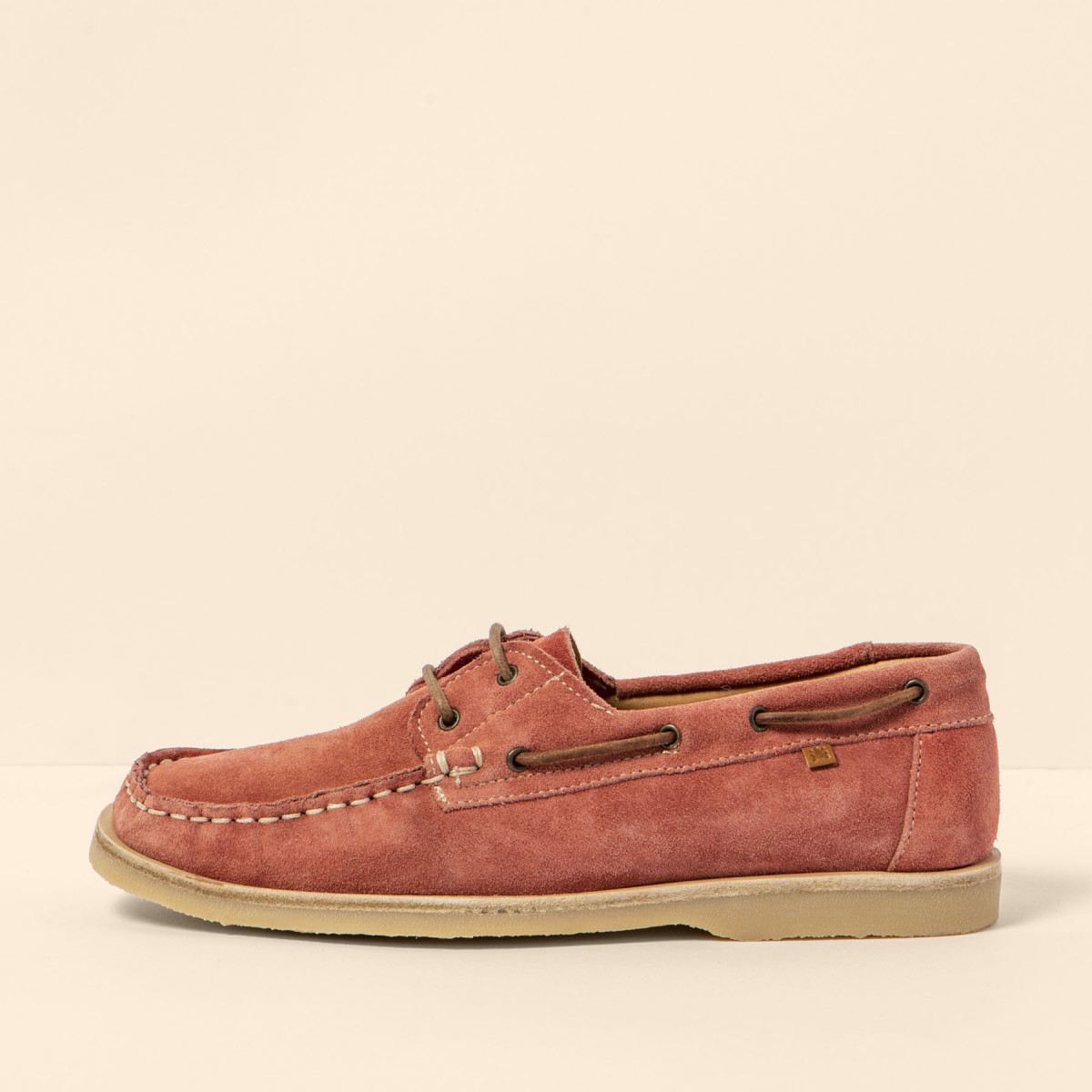 Chaussures bateau en daim - Rose - El naturalista