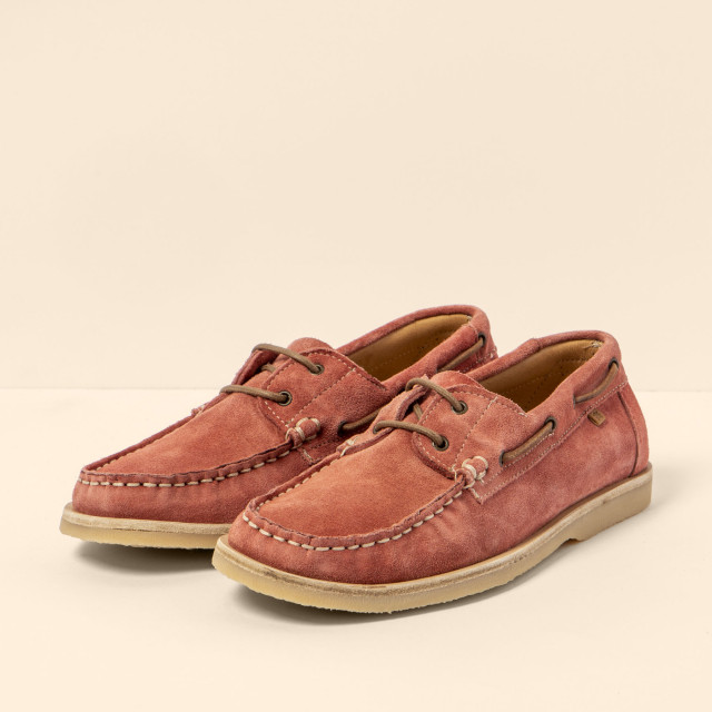 Chaussures bateau en daim - Rose - El naturalista