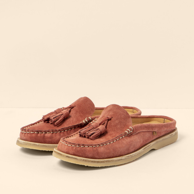 Chaussures bateau en daim ouvertes - Rose - El naturalista