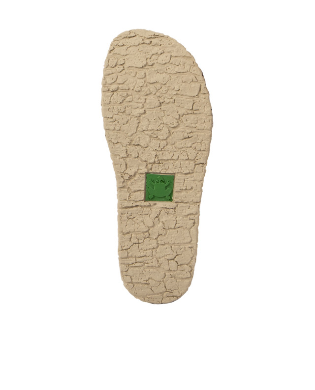 Sandales confortables compensées en cuir suédé - Bleu - El naturalista