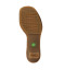 Sandales confortables en cuir tréssé à petit talon - Marron - El naturalista