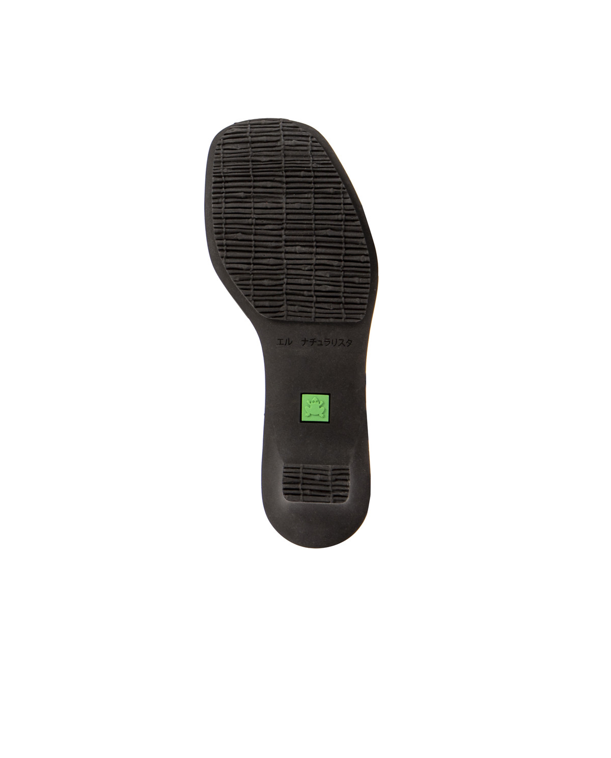 Sandales confortables en cuir à petit talon - Noir - El naturalista