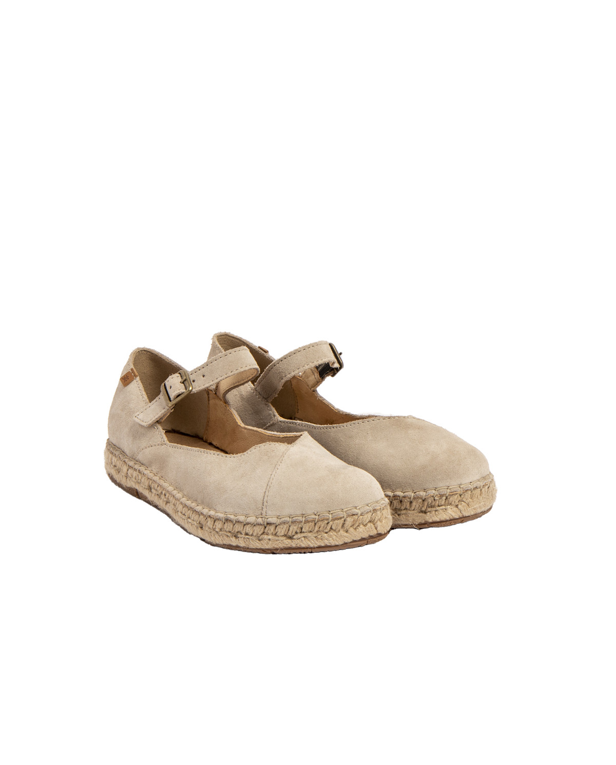 Ballerines en daim à boucle - Beige - El naturalista