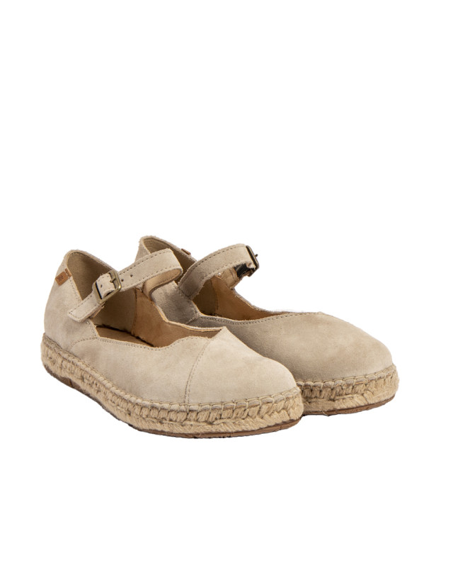 Ballerines en daim à boucle - Beige - El naturalista