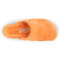 Sabots en fausse fourrure type chaussons - Orange - Futti