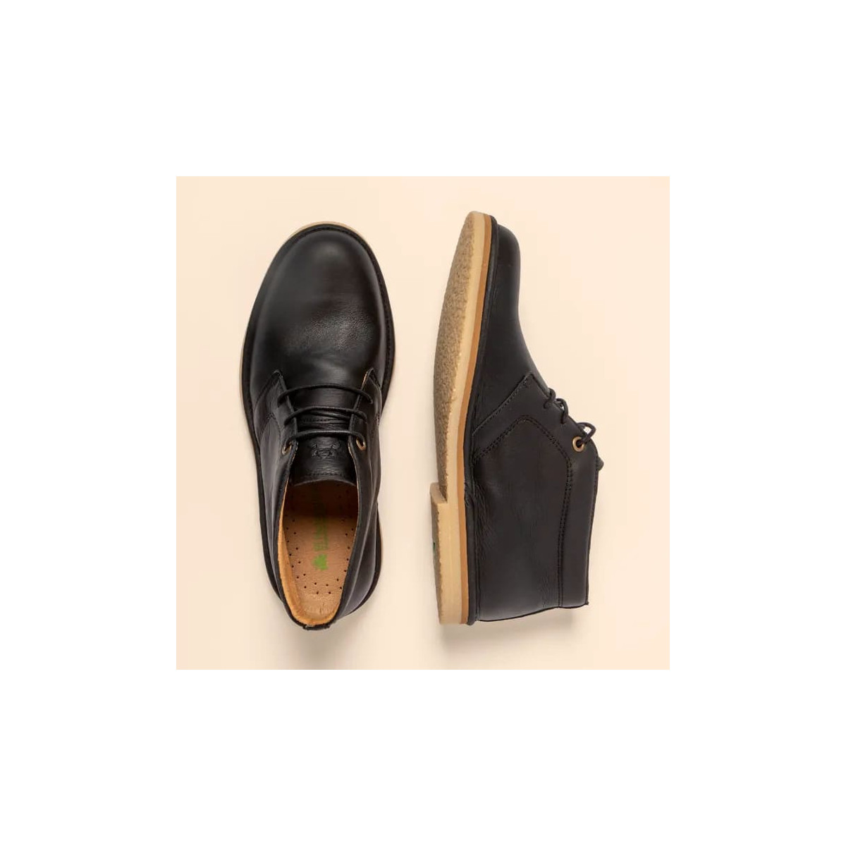 Derbies chics en cuir - Noir - El naturalista