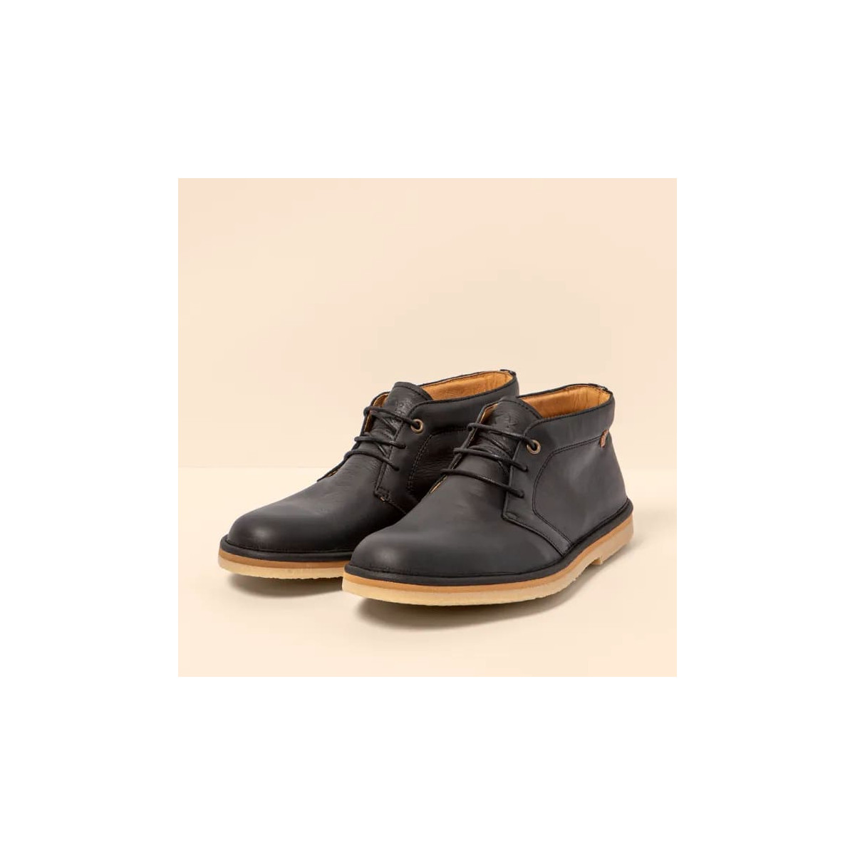 Derbies chics en cuir - Noir - El naturalista