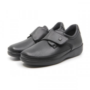 Chaussures pieds sensibles fermées par velcro - Noir - Mabel Shoes