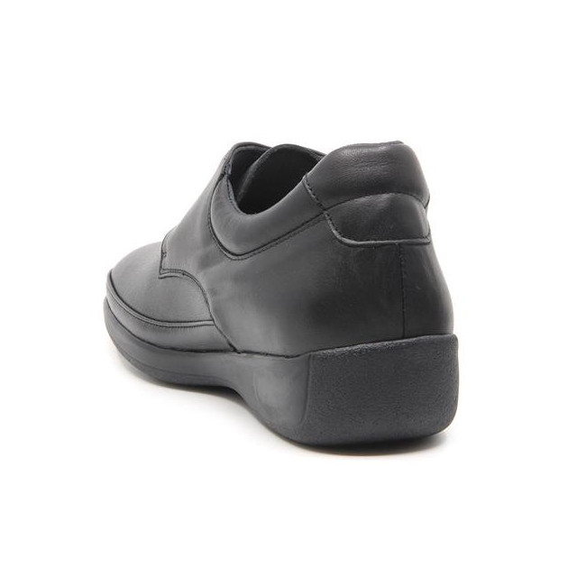 Chaussures pieds sensibles fermées par velcro - Noir - Mabel Shoes